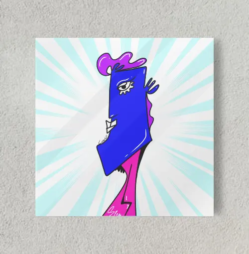 Loving myself  8" x 8" Acrylic Poster