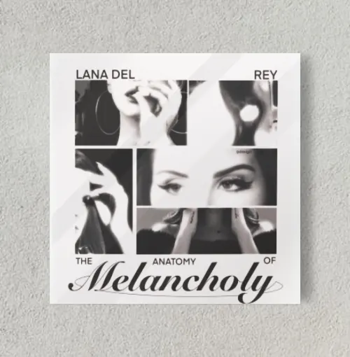 Lana Del Rey Melancholy 8" x 8" Acrylic Poster