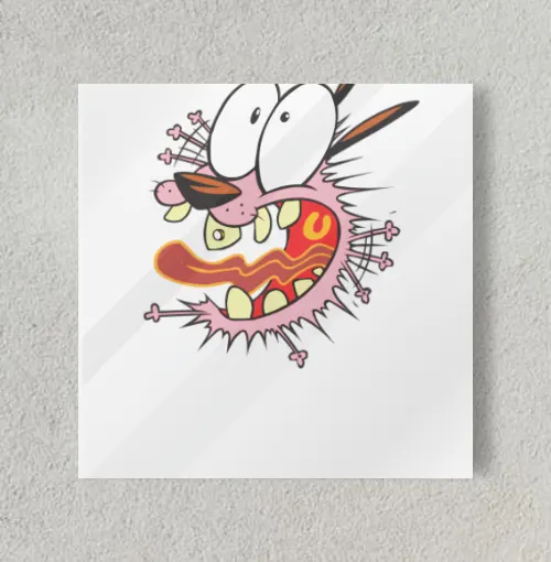 Cowardly scared 8" x 8" Acrylic Poster