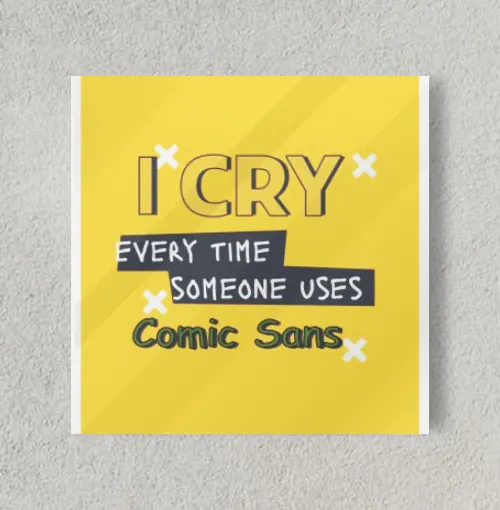 Designers' things 8" x 8" Acrylic Poster