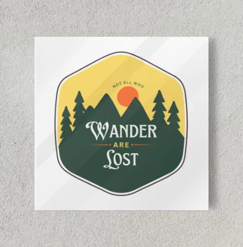 Wanderlust 8" x 8" Acrylic Poster