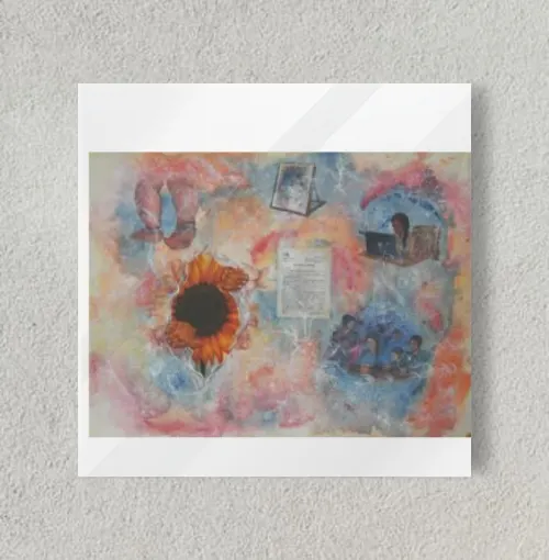 The Sunflower 8" x 8" Acrylic Poster