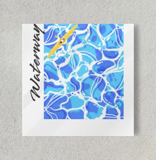 Waterway 8" x 8" Acrylic Poster