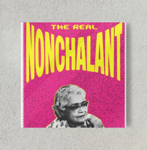 NONCHALANT - Ismat Chughtai 8" x 8" Acrylic Poster