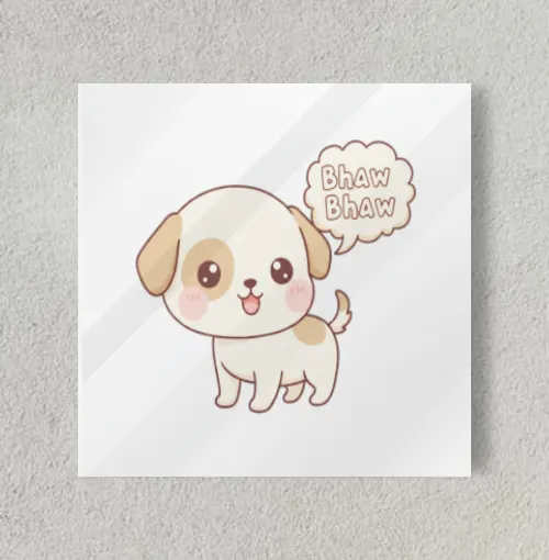 Woofy Tales🐾 8" x 8" Acrylic Poster