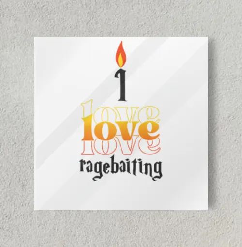 Quirky I love 8" x 8" Acrylic Poster