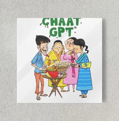 chaat gpt 8" x 8" Acrylic Poster
