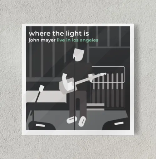 where the light is- john mayer 8" x 8" Acrylic Poster