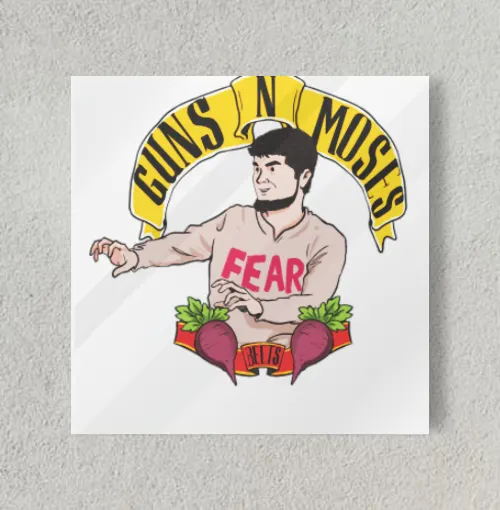 guns n moses 8" x 8" Acrylic Poster