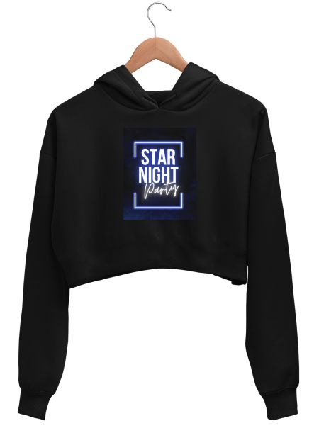 Party theme  Crop Hoodie