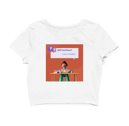 I am a coder Crop Top