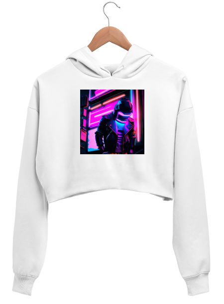 Daft Punk at a club Crop Hoodie