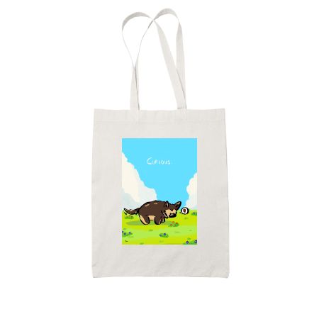 Curious boi White Tote Bag