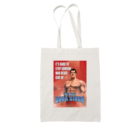 Dara Singh White Tote Bag