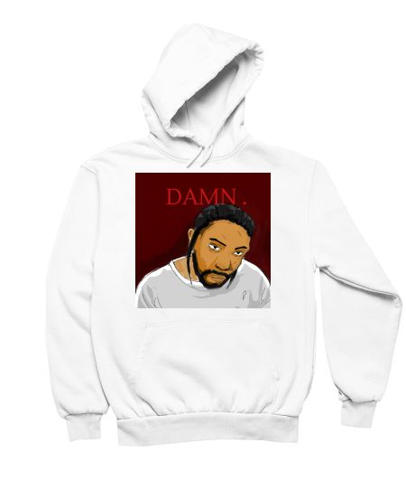 DAMN by Kendrick Lamar - Front-Printed Hoodie - Frankly Wearing 