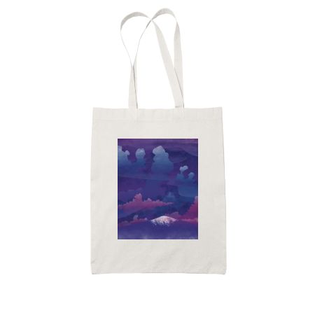 Purple night White Tote Bag