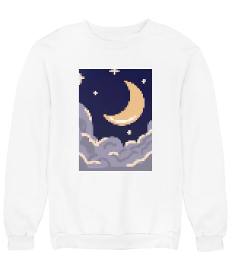 Pixel moon Sweatshirt