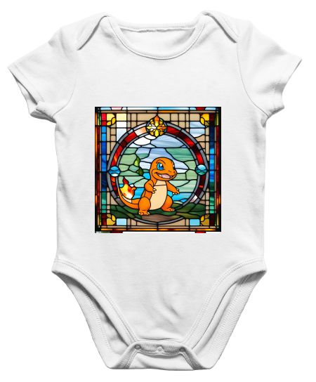 Charmander Glass Art Onesie