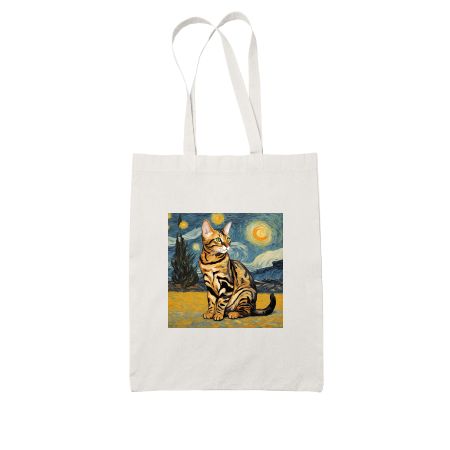 Bengal - Van Gogh White Tote Bag