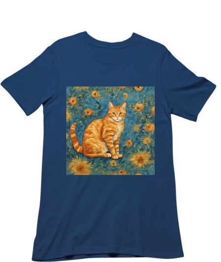 Ginger Cat - Van Gogh Classic T-Shirt