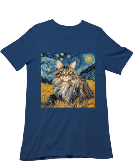 Maine Coon Cat - Van Gogh Classic T-Shirt