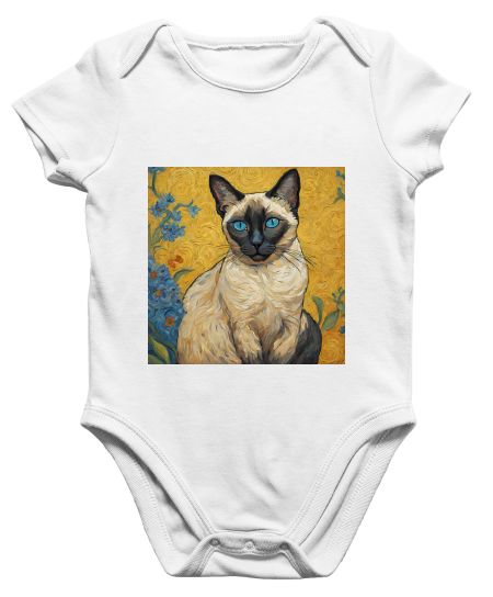 Siamese Cat - Van Gogh Onesie