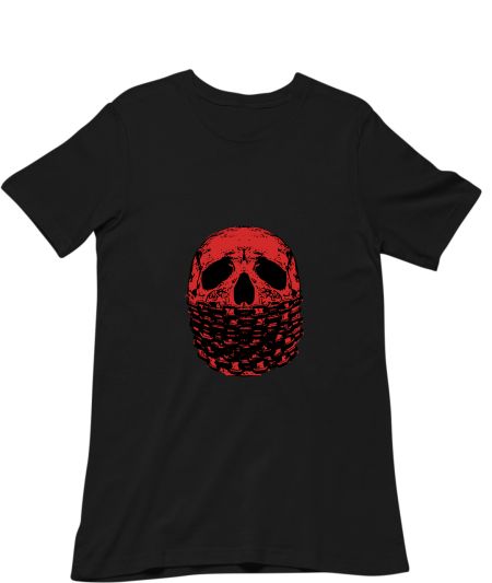 Skull and Chains Red Classic T-Shirt