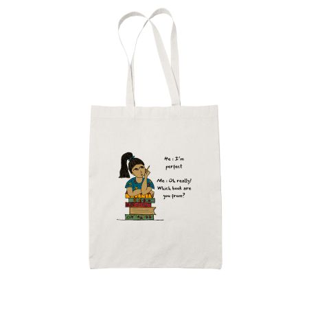 Girls love boys in books White Tote Bag