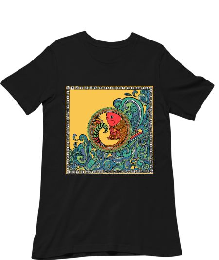 Madhubani fish design Classic T-Shirt