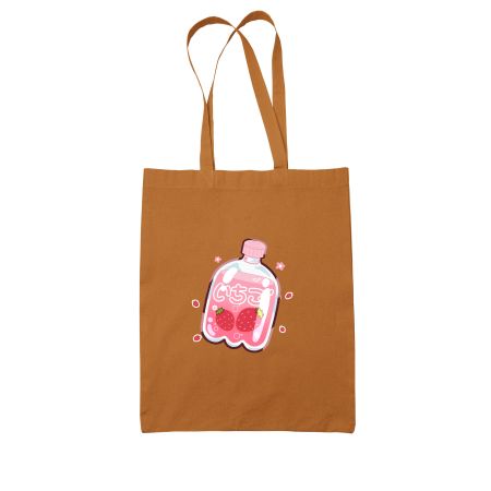 Kawaii strawberry milk anime  Colored Tote Bag