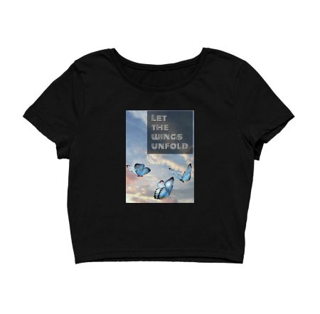 Let the wings unfold! Crop Top