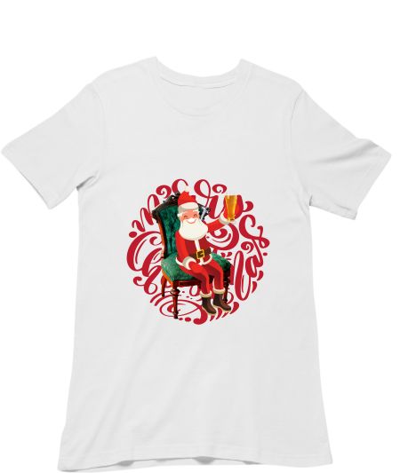 Christmas Cheers With Santa Claus Regular T-Shirt