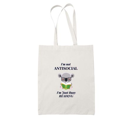 I am not anti-social Tote Bag