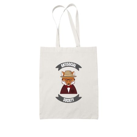 anti-social society Tote Bag