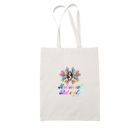 Anti-Social Butterfly Tote Bag