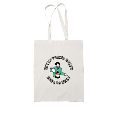 Introvert Unite Separately Tote Bag