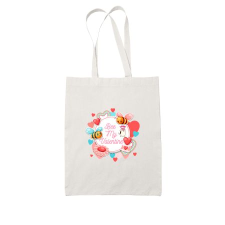 Bee My Valentine Tote Bag