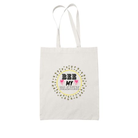 Bee My Valentine Tote Bag