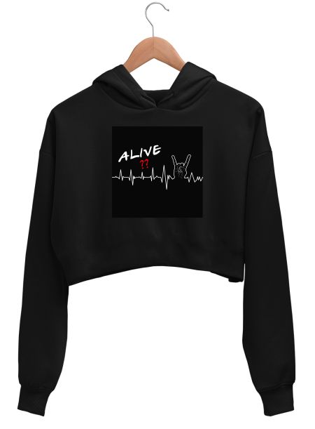 FUNKY STYLE Crop Hoodie