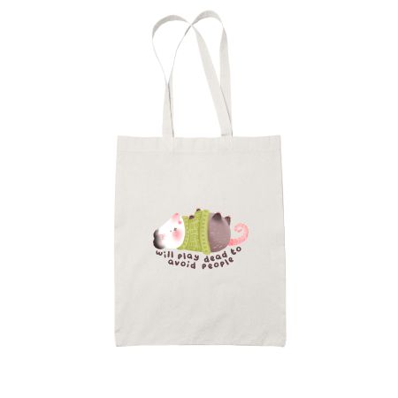 Cute kawaii introvert Possum Tote Bag
