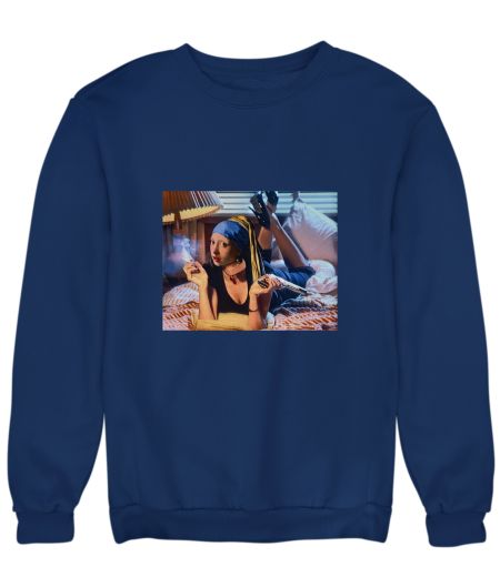 Pulp Fiction × Girl With Pearl Earring Sweatshirt