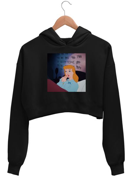 Quarantine Cinderella Crop Hoodie