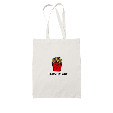 I LOVE FRY-DAYS White Tote Bag