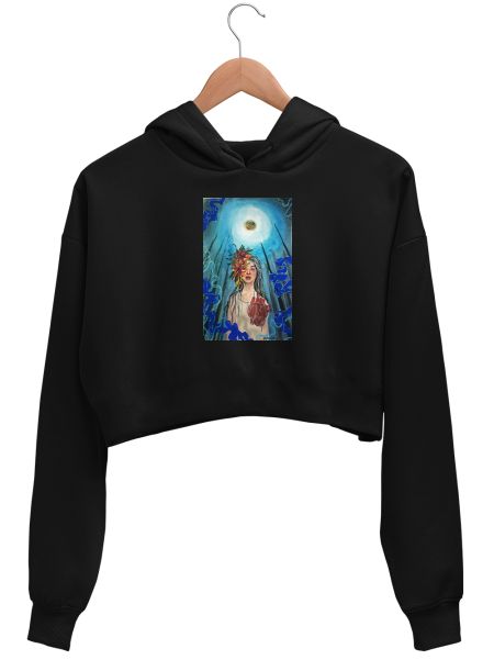 A Giant Heart Crop Hoodie