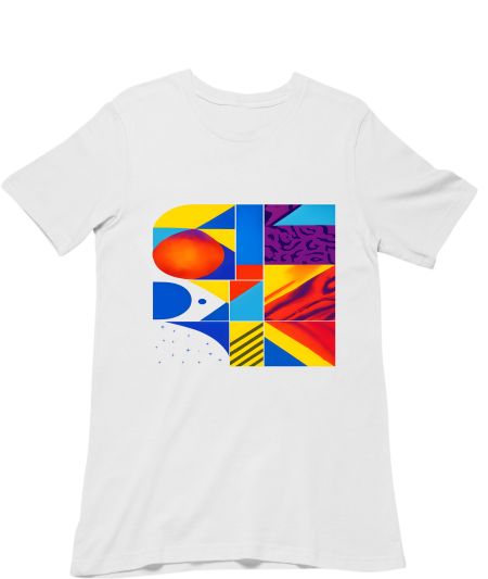 Vibrant Geometric Abstraction Regular T-Shirt