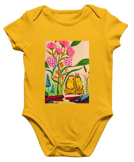Butterscotch bunnies vintage Onesie