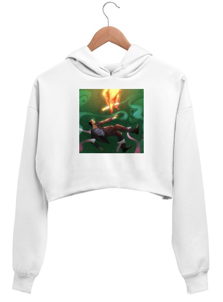 No Smoking 2007  Crop Hoodie
