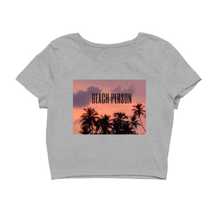 Beach Person Crop Top