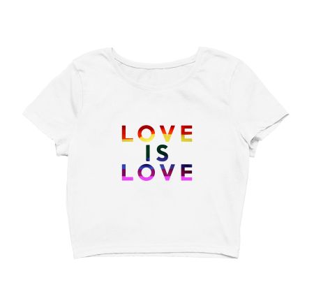 Love is Love Crop Top