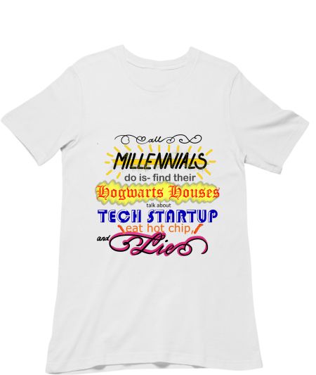 Millennials eat hot chip and lie Regular T-Shirt